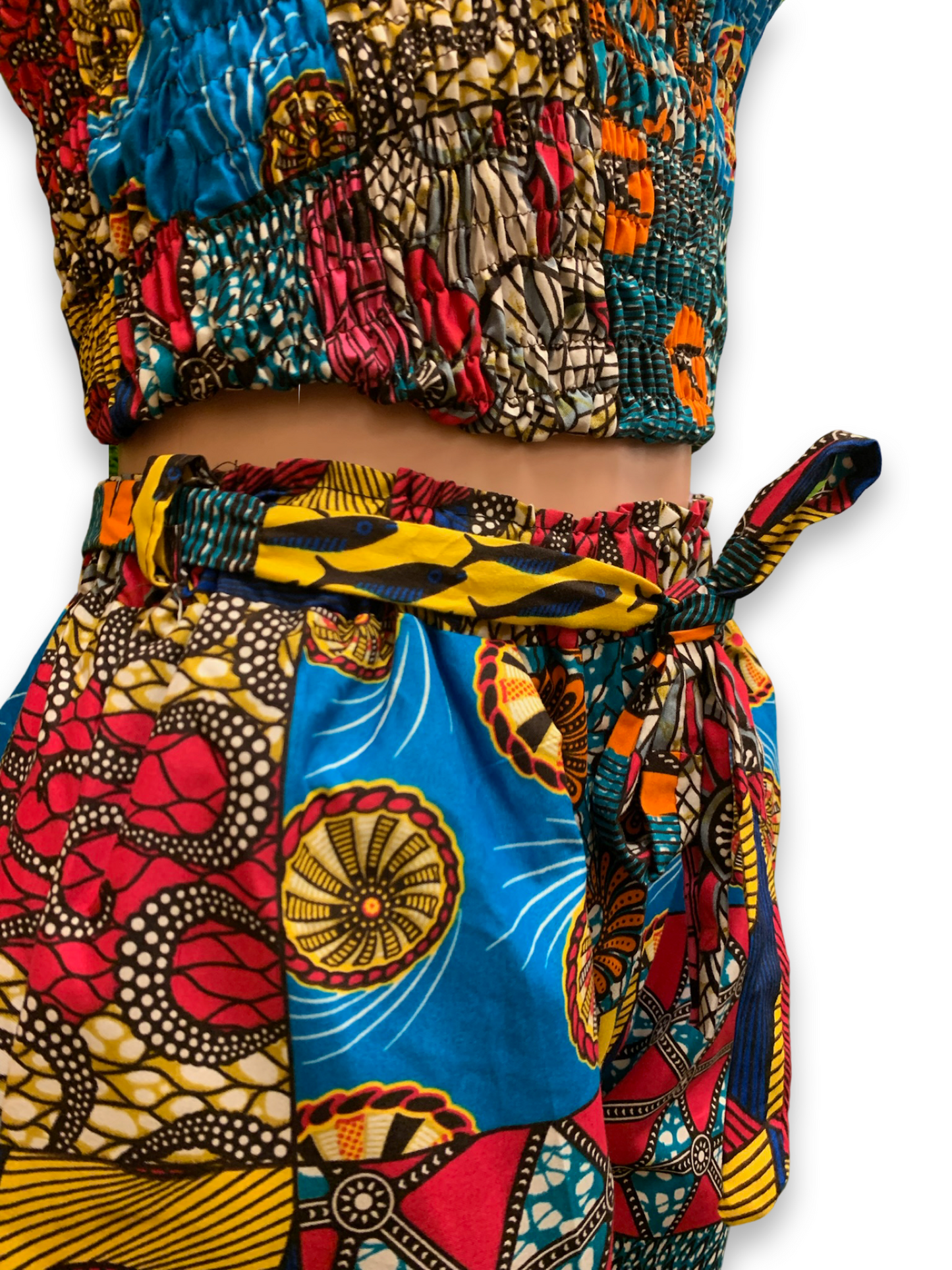 Ankara Tube Crop Top
