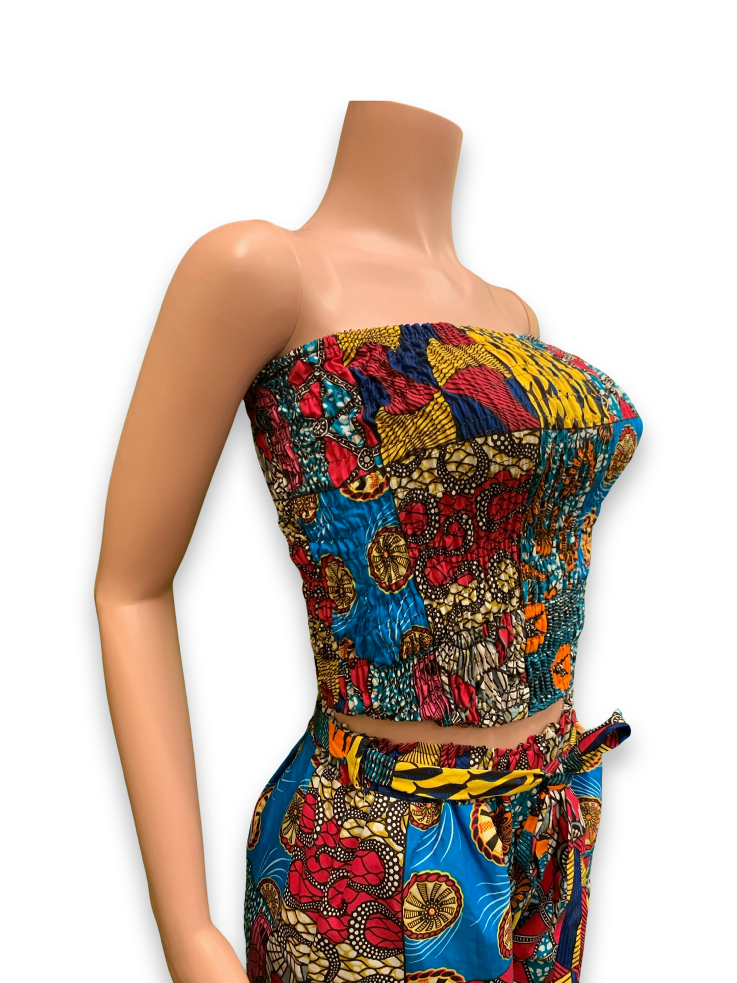 Ankara Tube Crop Top