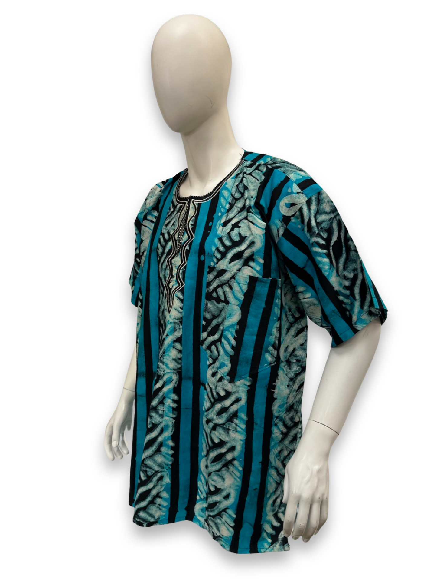 Men’s African Print Shirt - Tie Dye