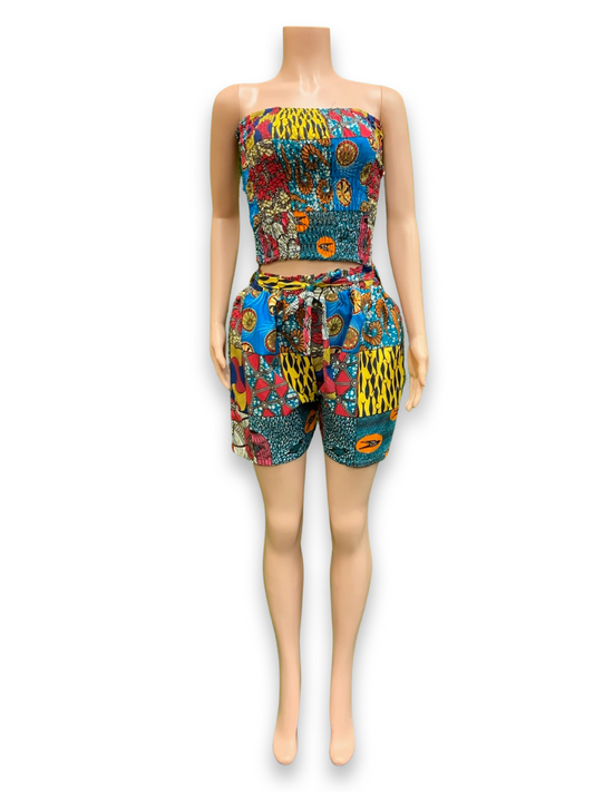 Ankara Tube Crop Top