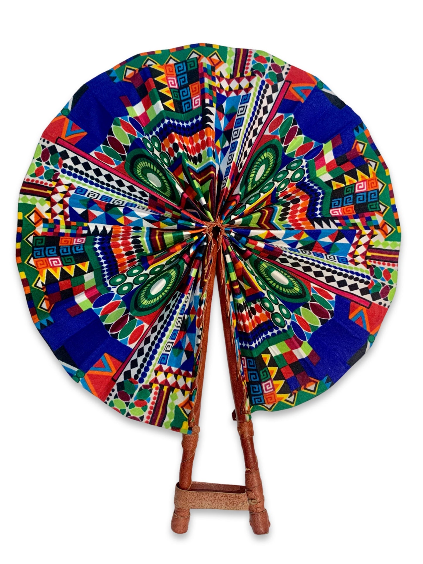 Authentic African Leather Fan