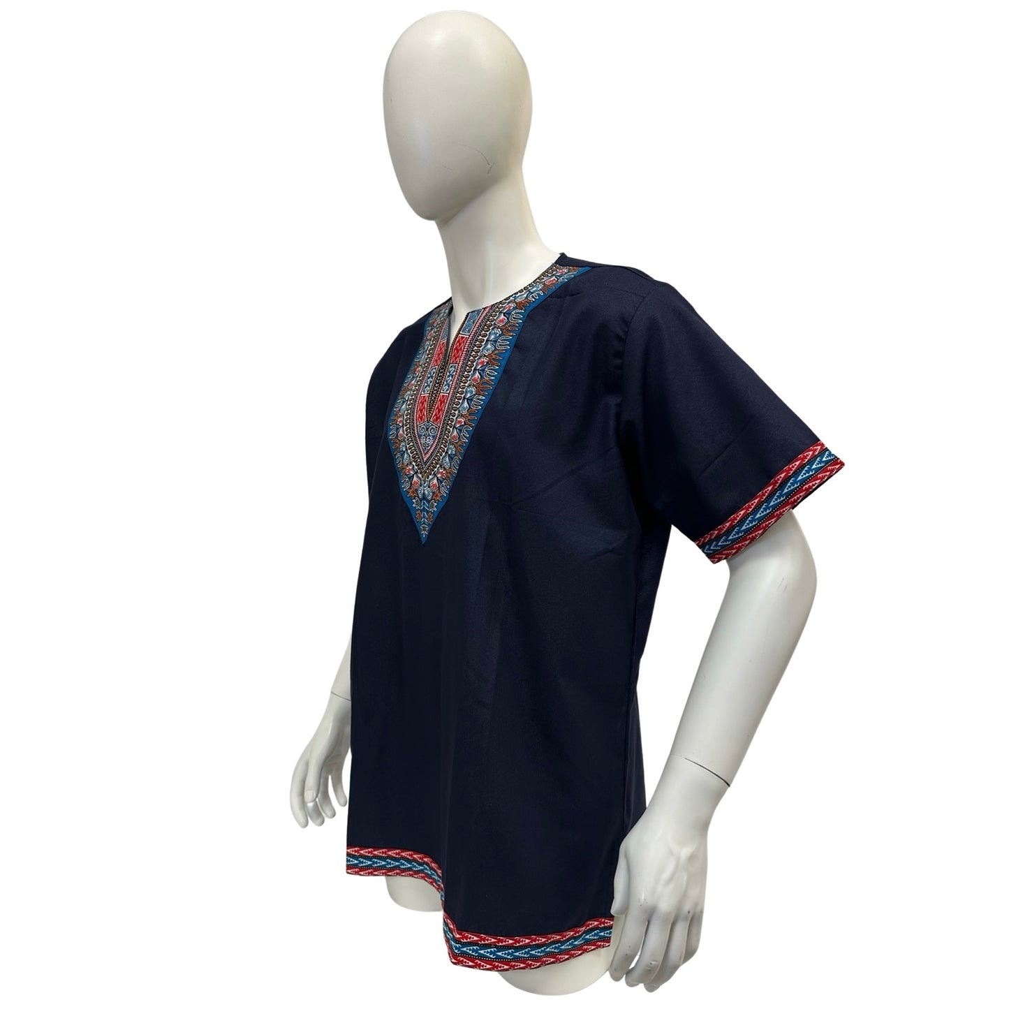 Men’s Denim Dashiki Top