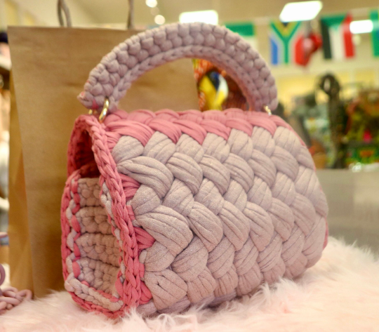 4-piece Luxury Crochet Yarn Handbag