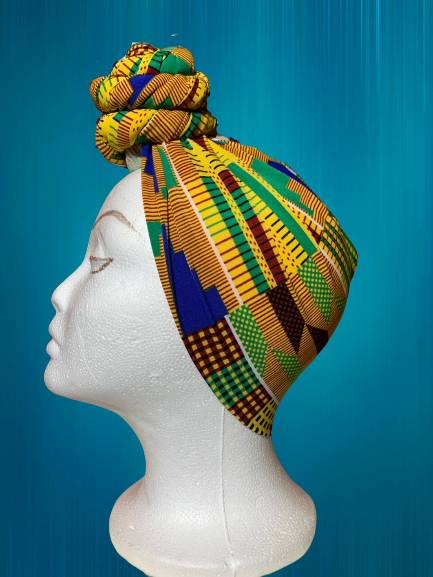 Pre-tied Head Wrap (Stretch)