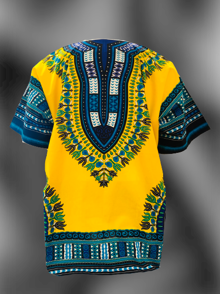 Unisex Dashiki Shirt (Yellow)
