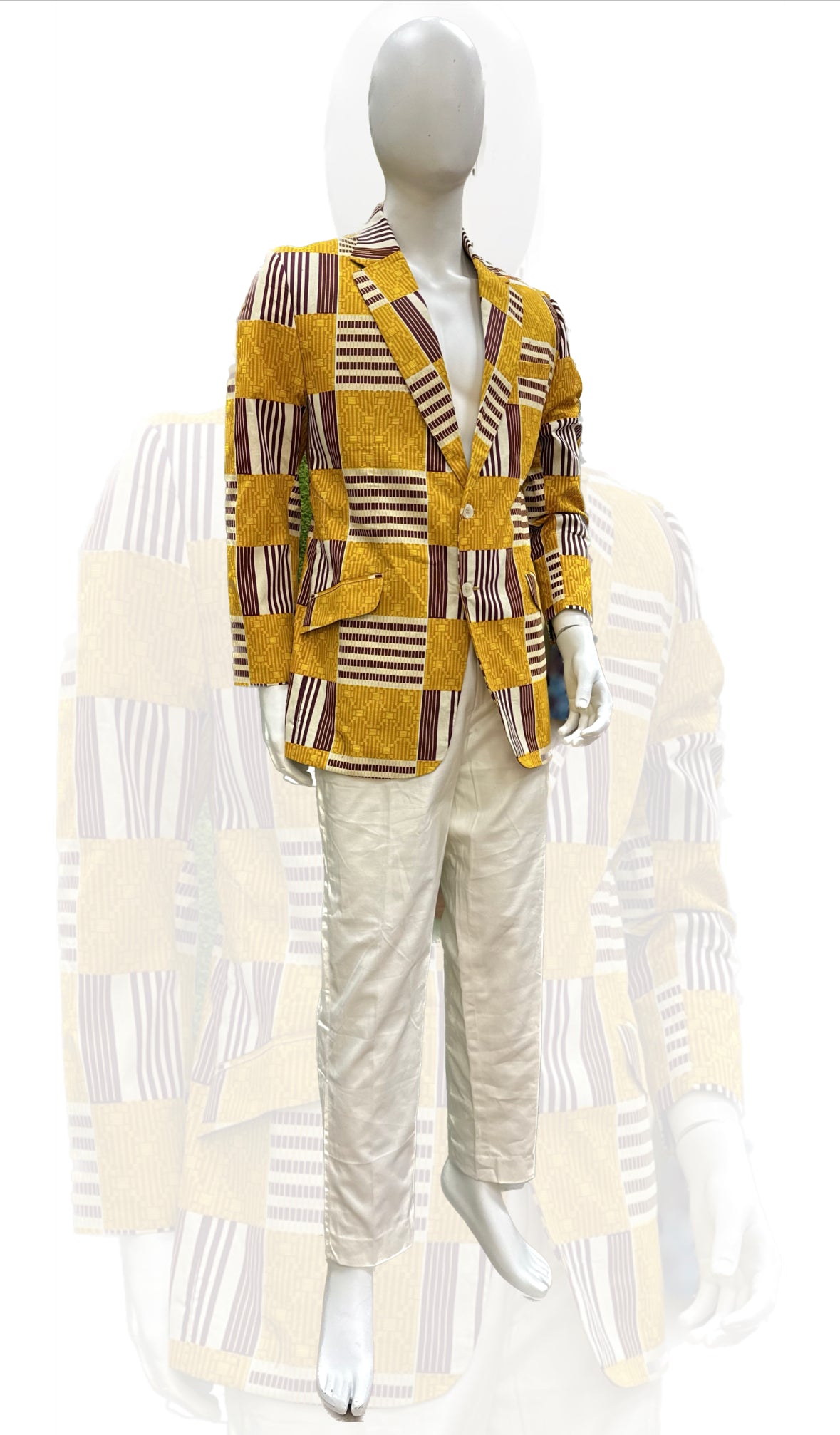 Unisex African Print Blazer Jacket 01