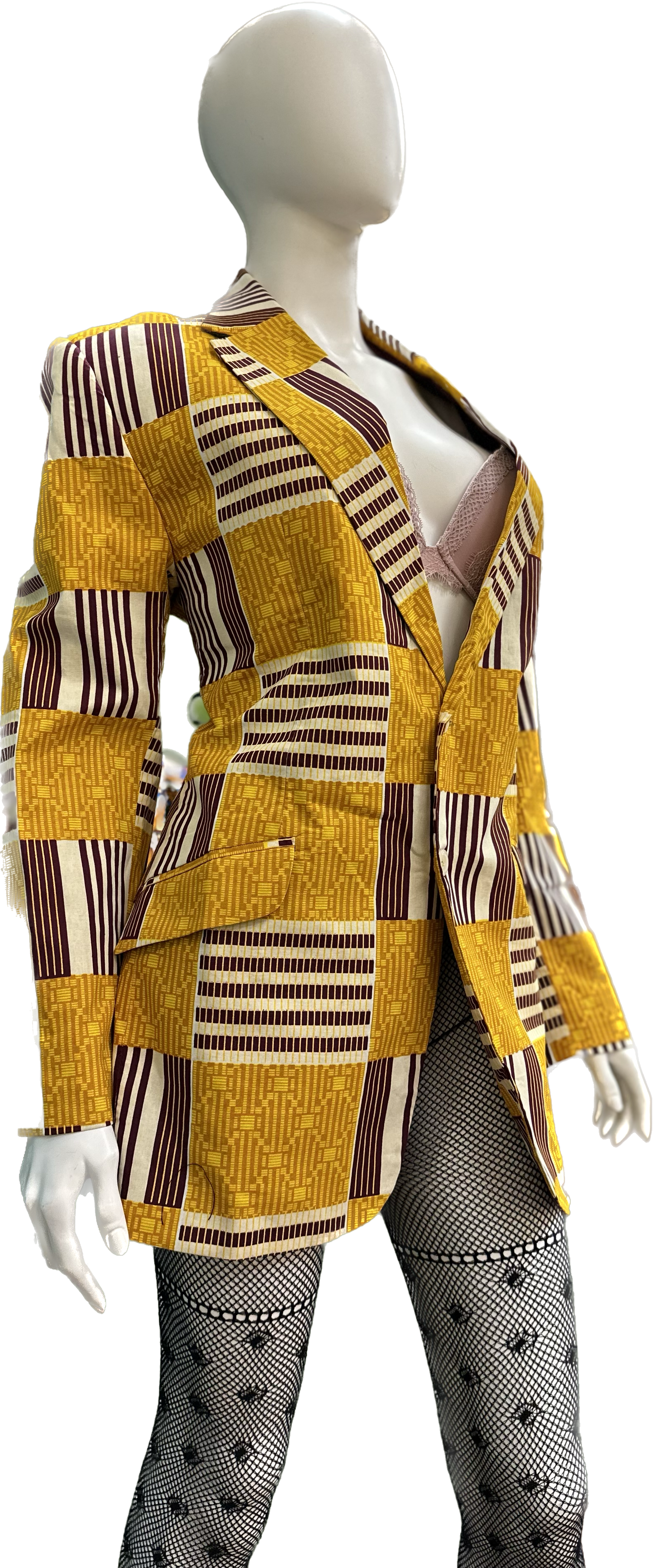 Unisex African Print Blazer Jacket 01