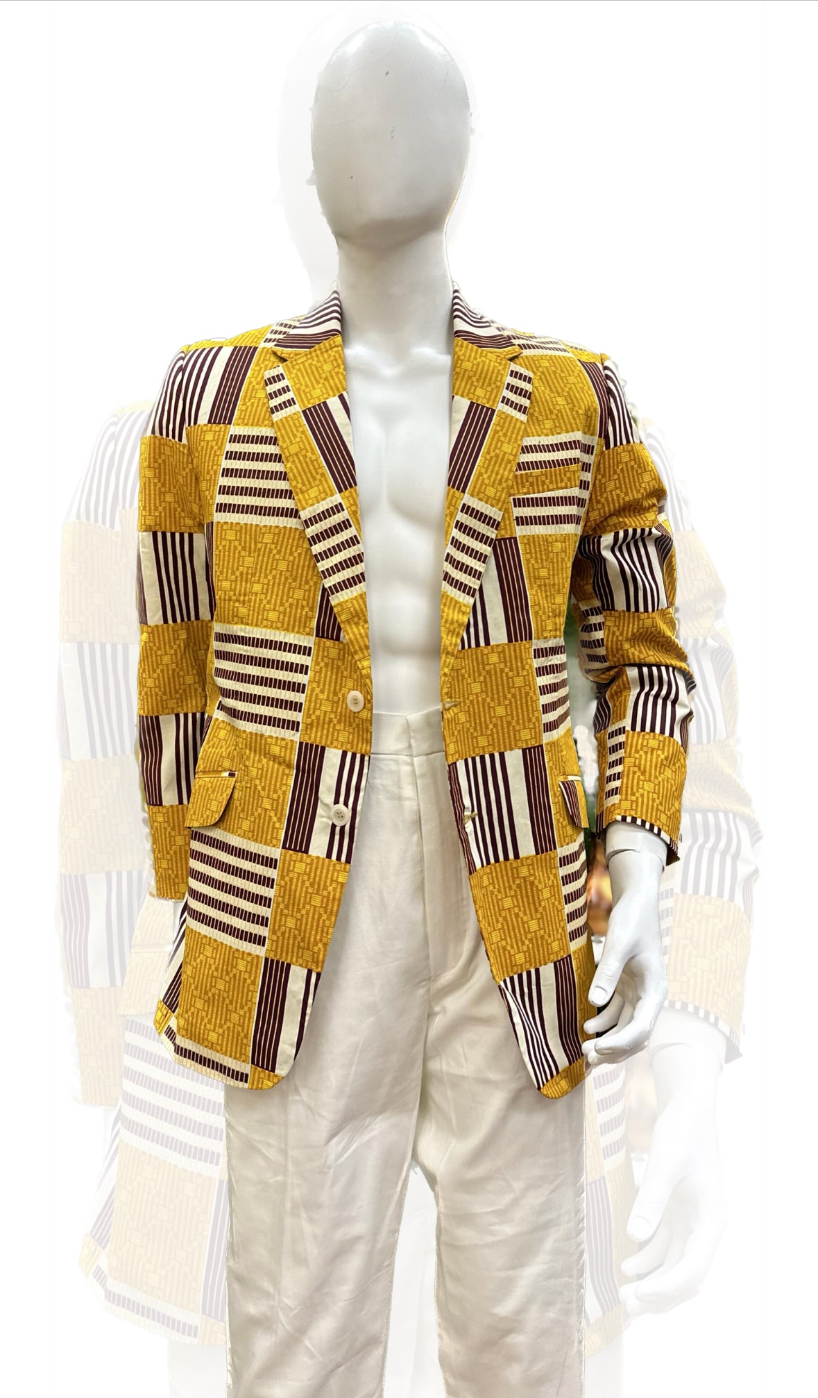 Unisex African Print Blazer Jacket 01