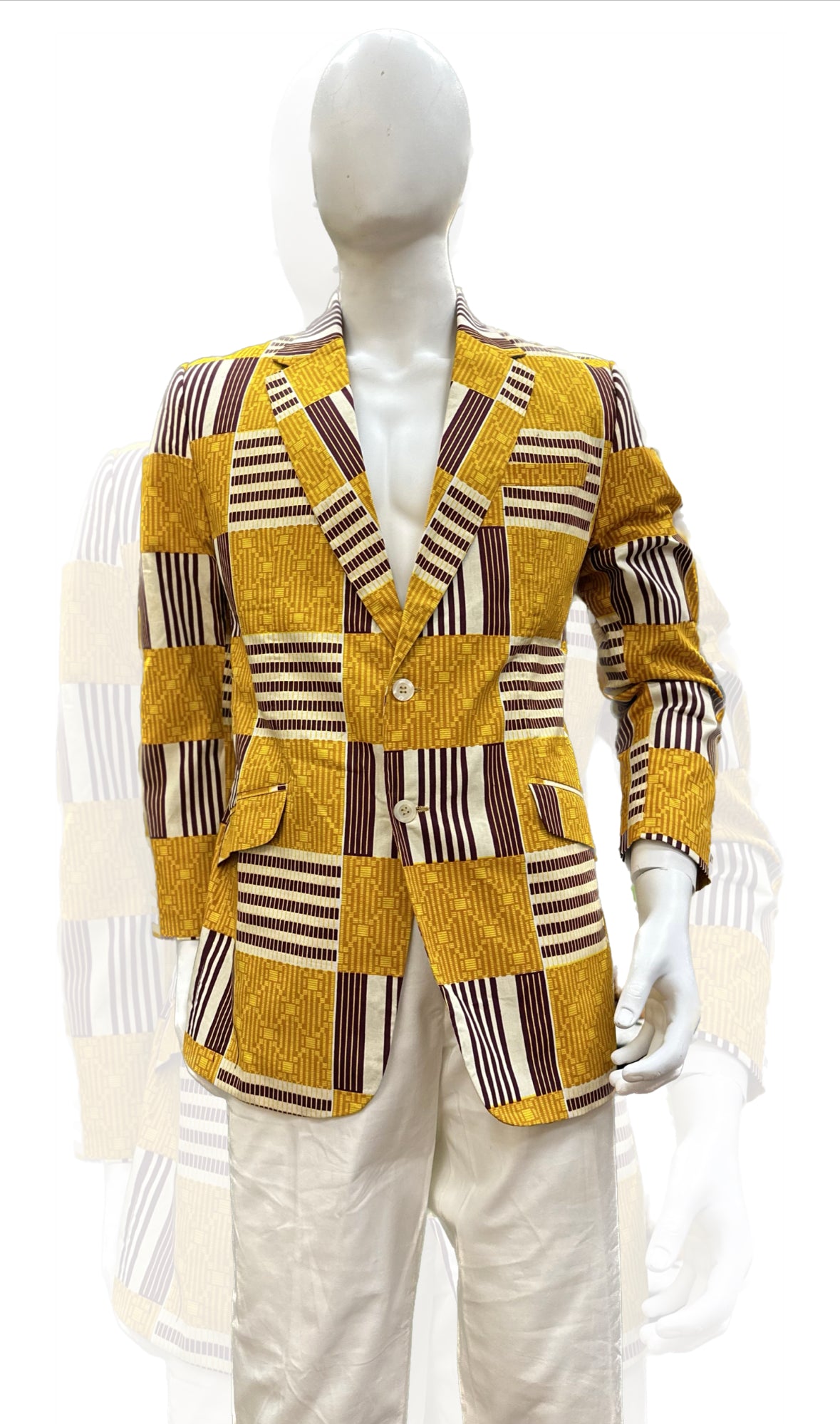 Unisex African Print Blazer Jacket 01