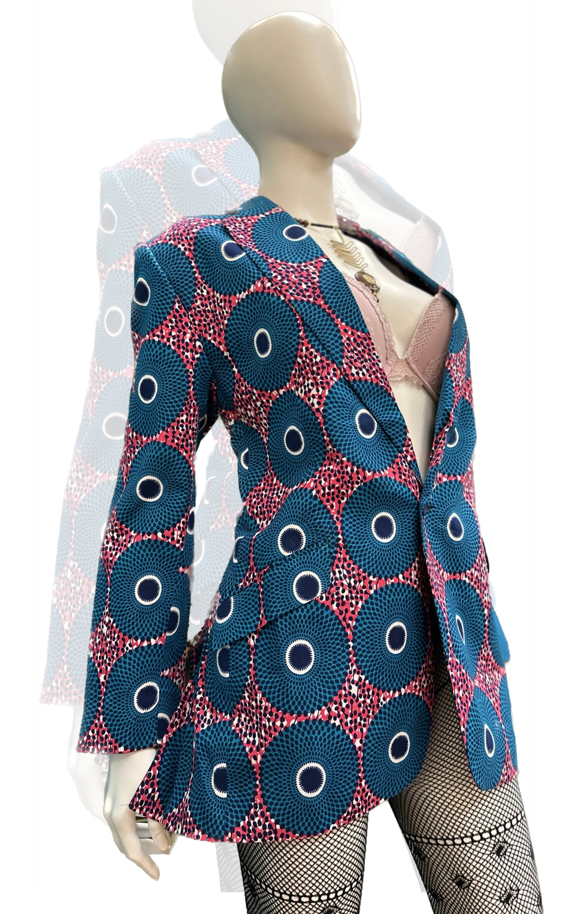 Unisex African Print Blazer Jacket 03