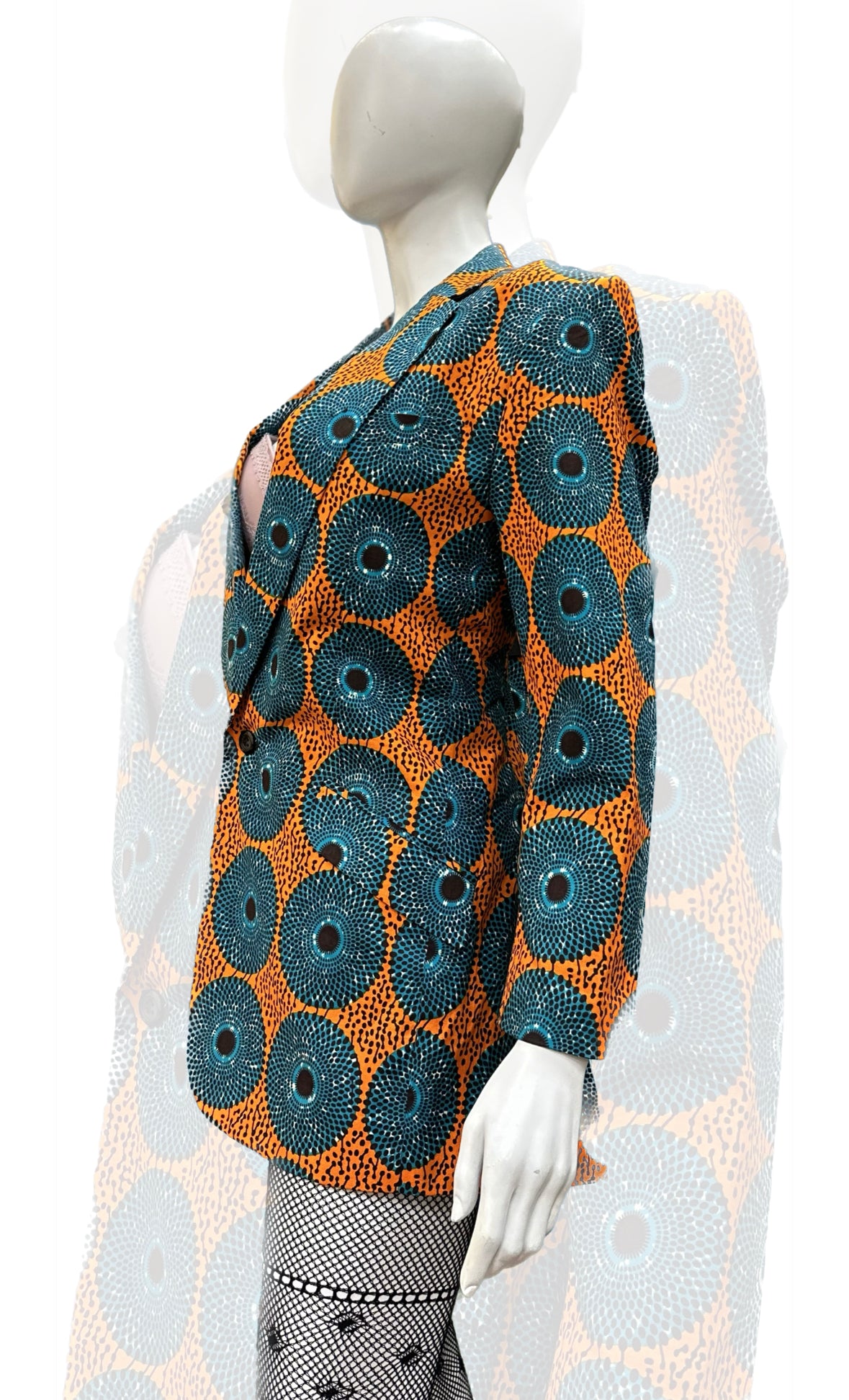 Unisex African Print Blazer Jacket 02