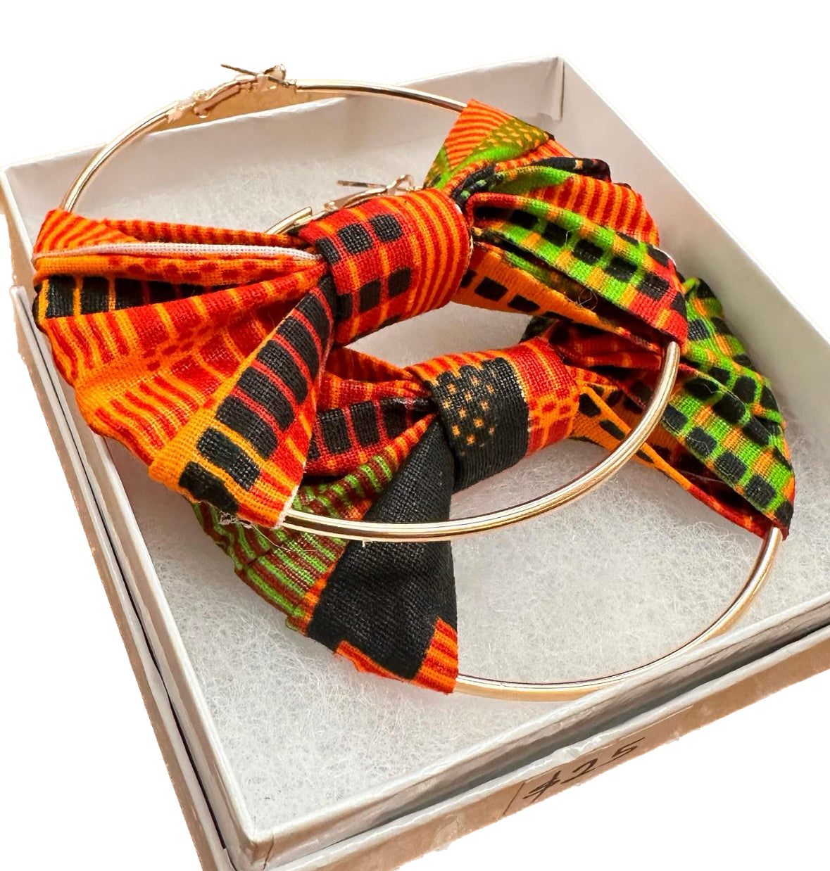 Ankara Bow Tie Earrings 06