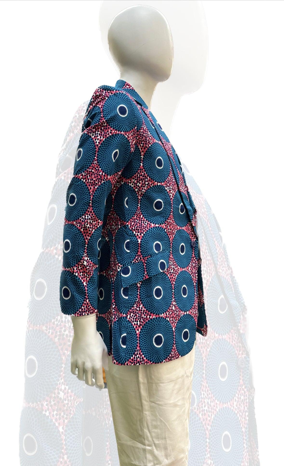 Unisex African Print Blazer Jacket 03