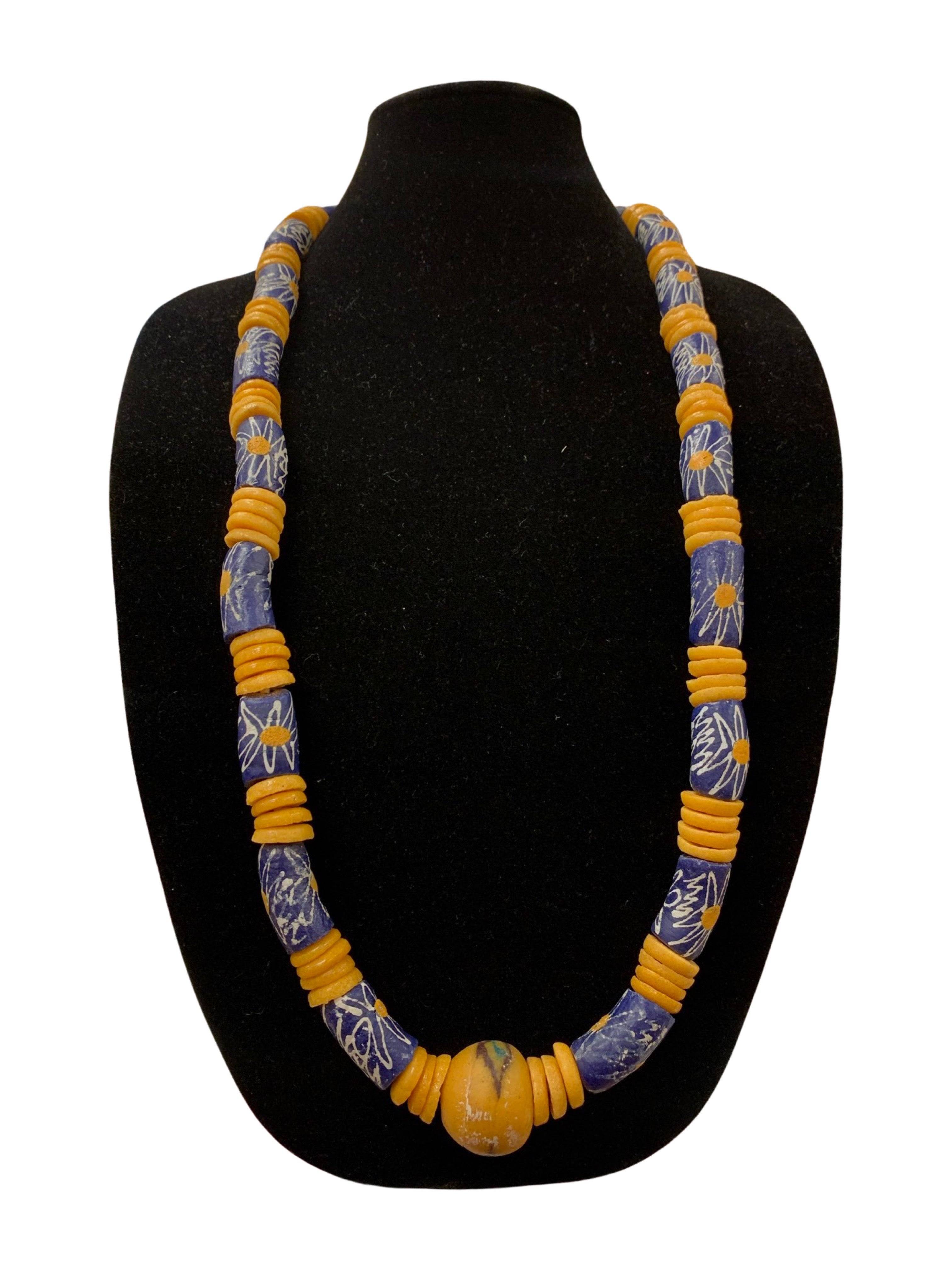 Ghana Krobo Beads Necklace Culture Rocks