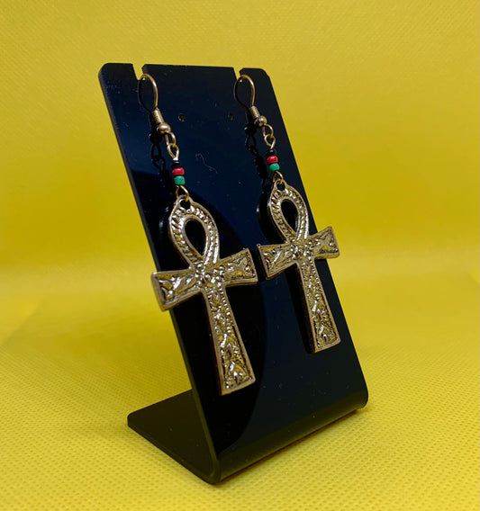 Ankh Earring (Silver)