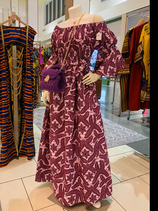 Ankara maxi dress