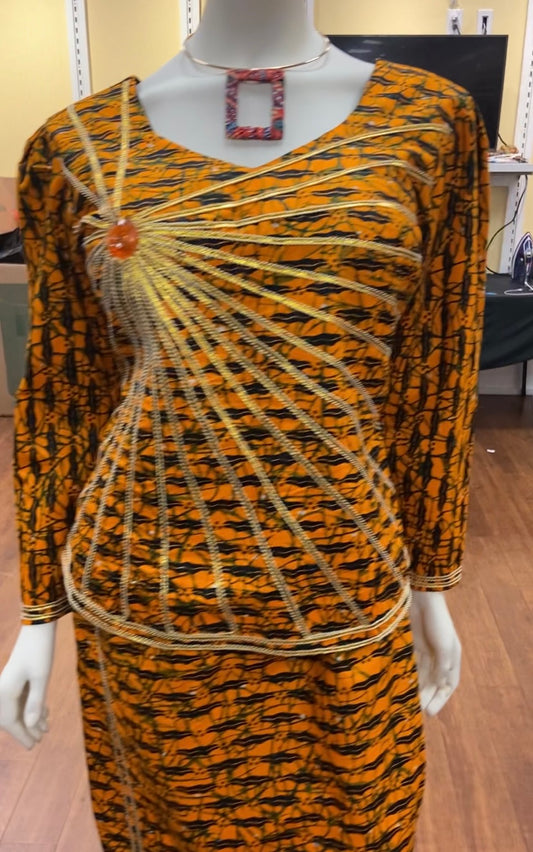 2 piece Ankara dress