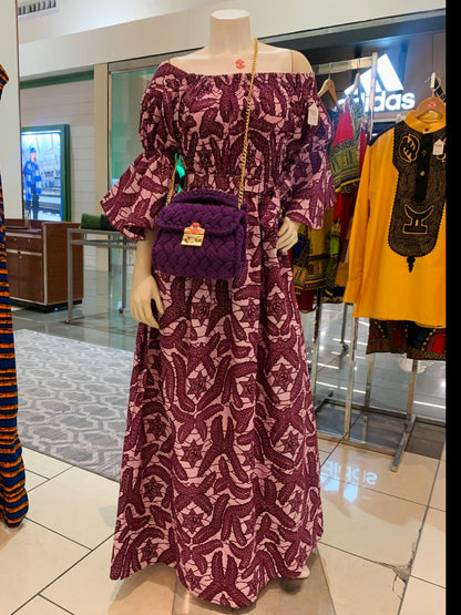 Ankara maxi dress