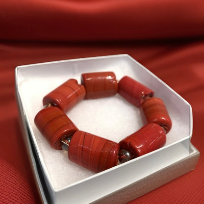 Nigerian Red Edo Coral Jewelry Set