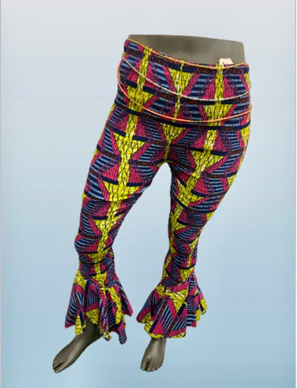 Ankara Elastic Bell Bottoms