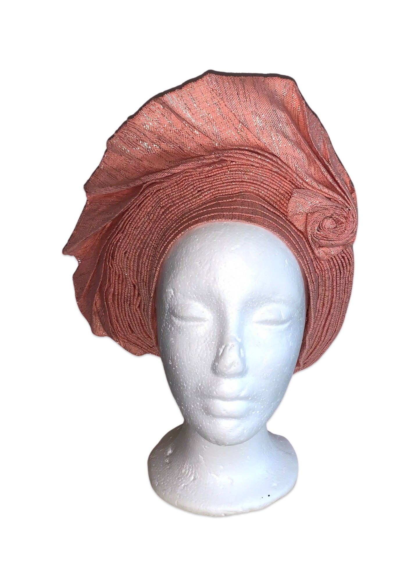 Nigerian Pre-tied Autogele (Peach)