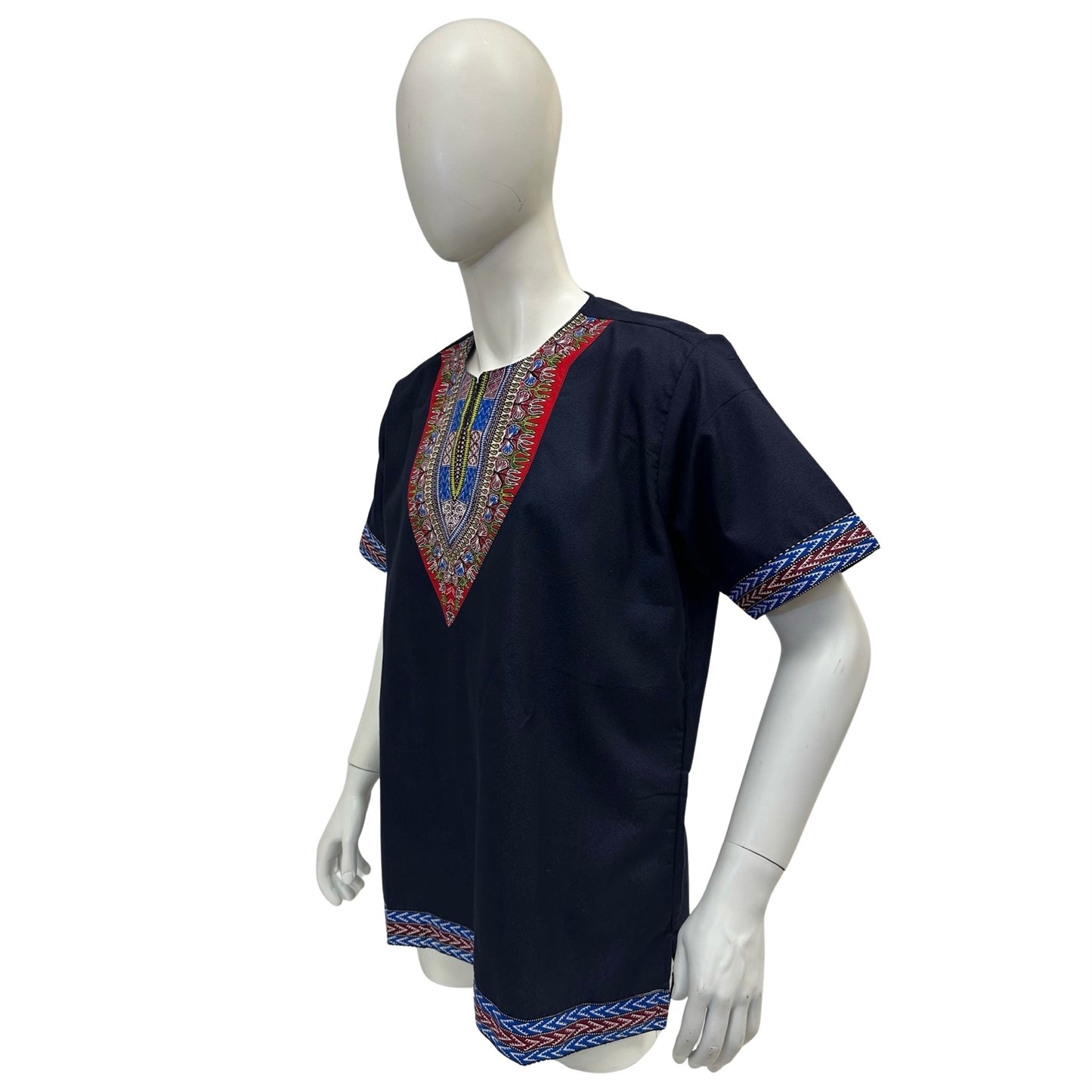 Men’s Denim Dashiki Shirt