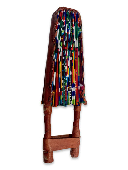 Authentic African Leather Fan