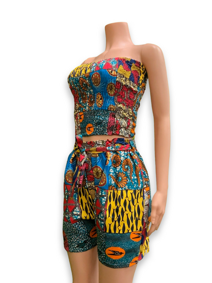 Ankara Tube Crop Top