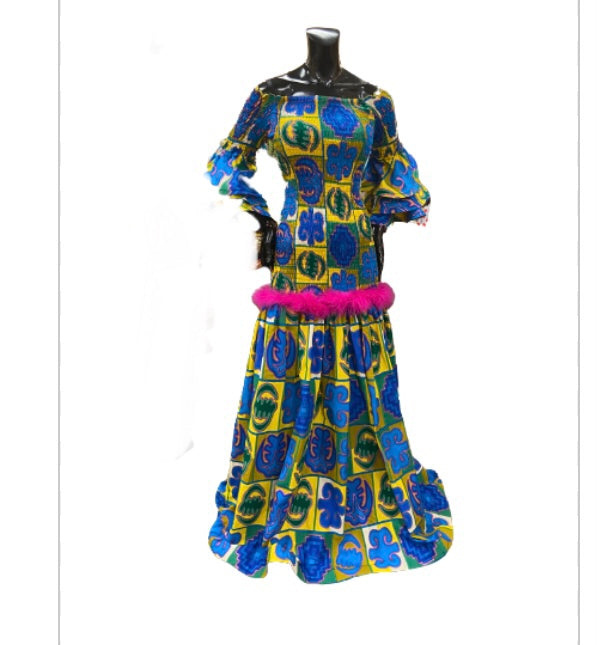 Ankara mermaid prom dress