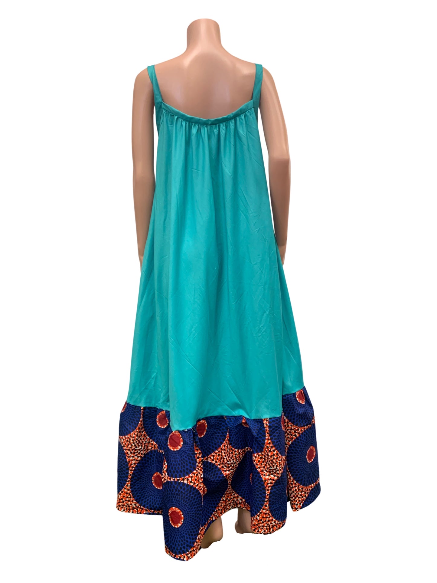 Ankara Hand-Painted Dress