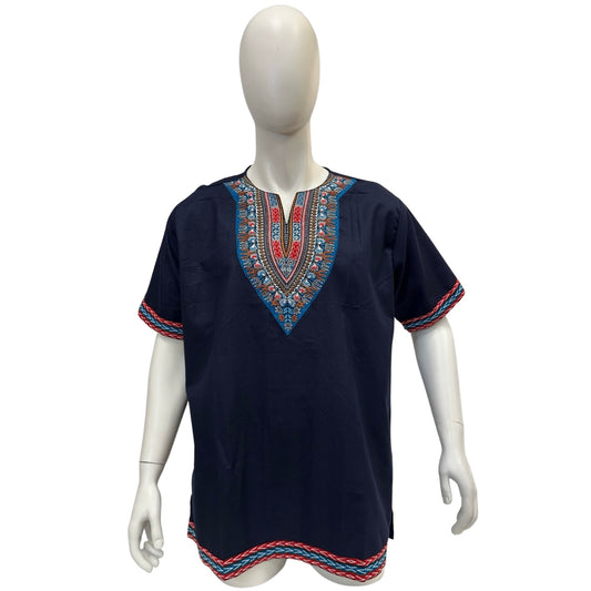 Men’s Denim Dashiki Top