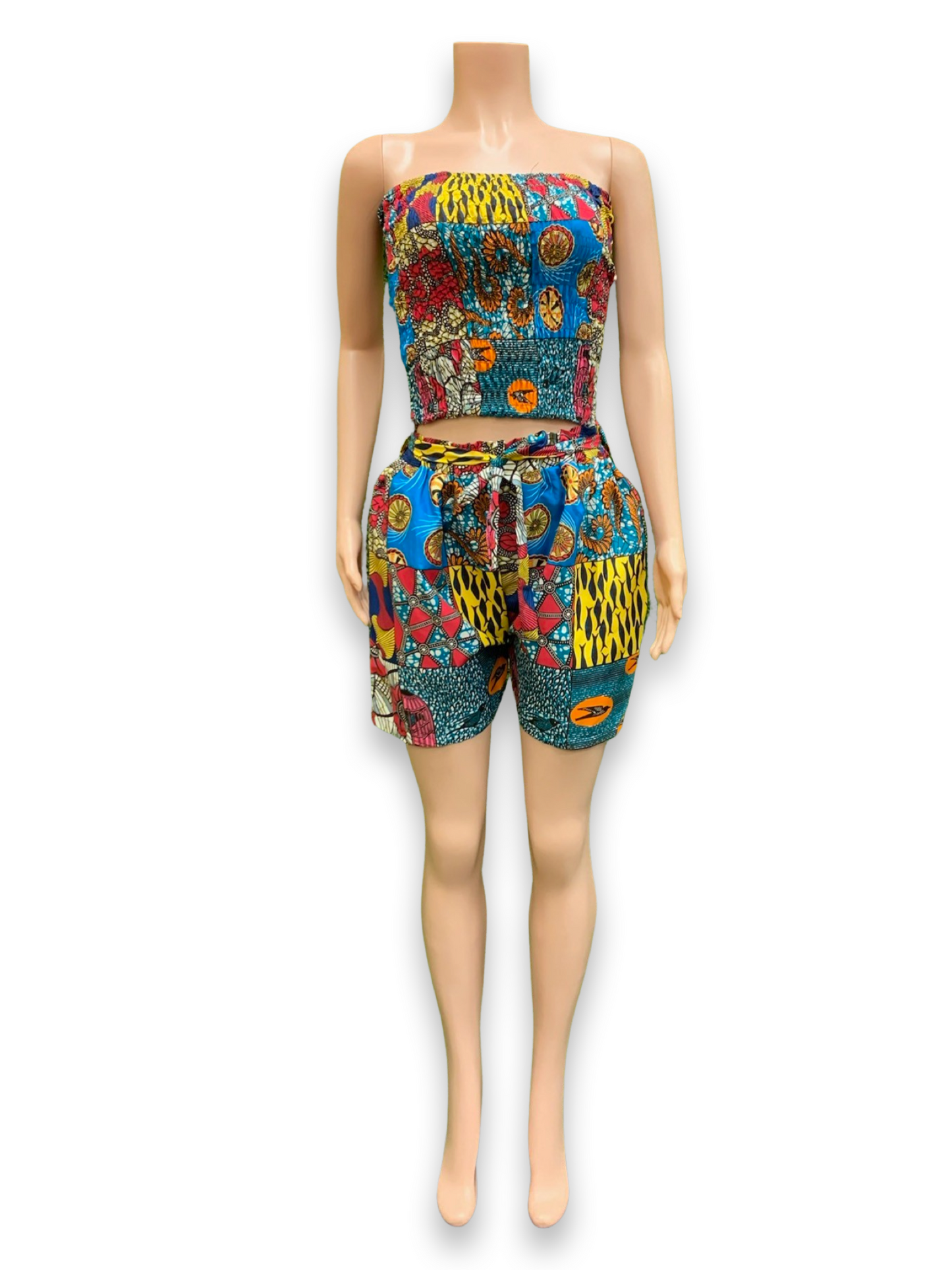 Ankara Tube Crop Top