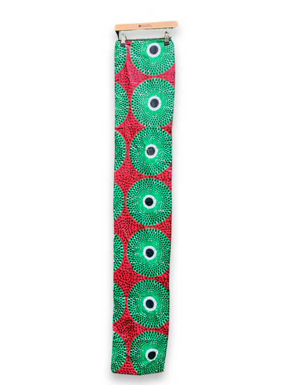 Ankara Midi Wrap Dress w/Scarf