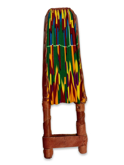 Authentic African Leather Hand Fan