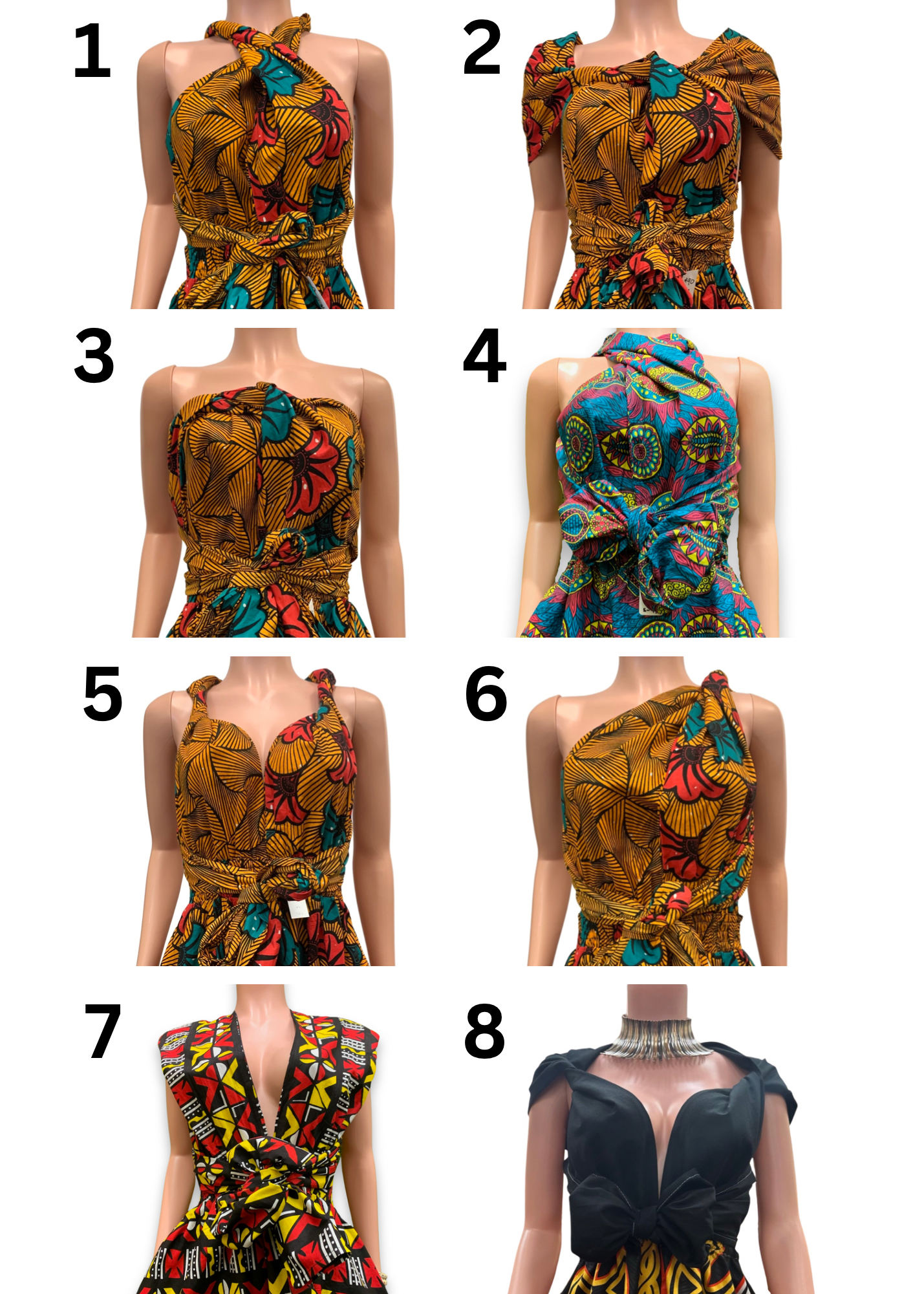 Ankara Infinity Palazzo Dress