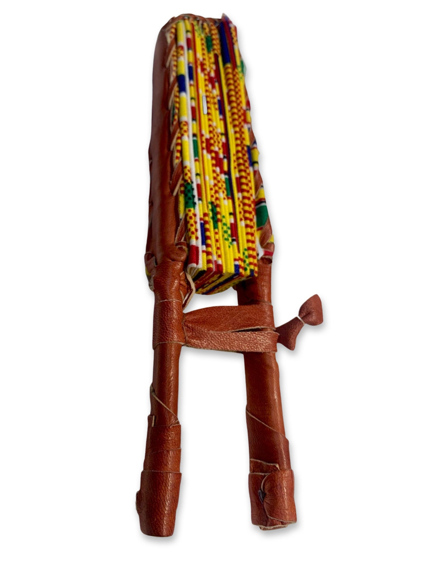 African Leather Hand Fan
