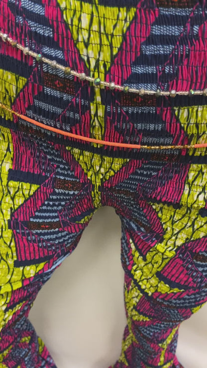 Ankara Elastic Bell Bottoms