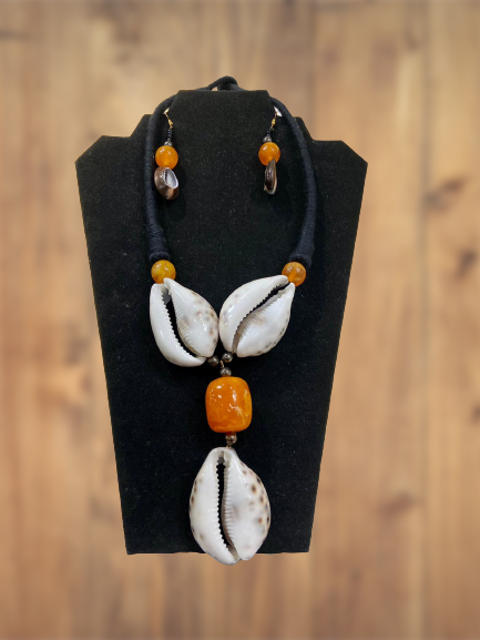 African Cowrie Jewelry Set