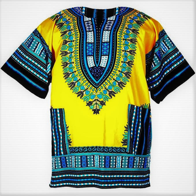 Unisex Dashiki Shirt (Yellow)