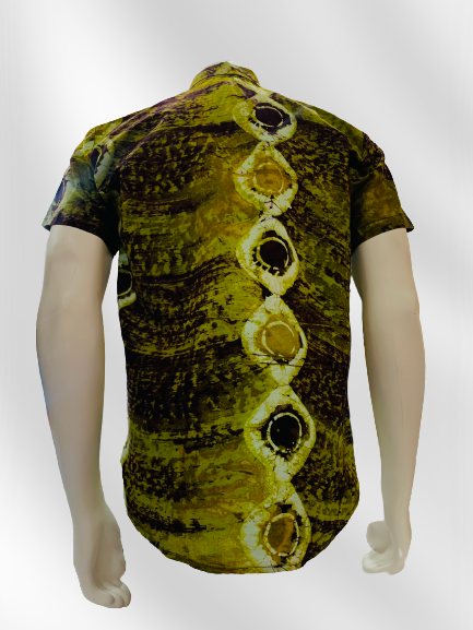African Batik Shirt (Green)