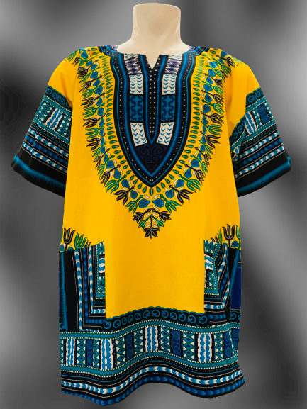 Unisex Dashiki Shirt (Yellow)