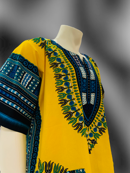 Unisex Dashiki Shirt (Yellow)