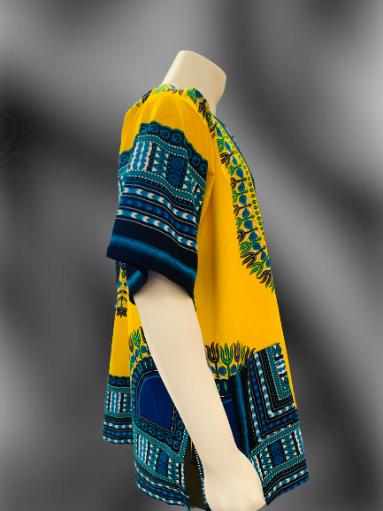 Unisex Dashiki Shirt (Yellow)