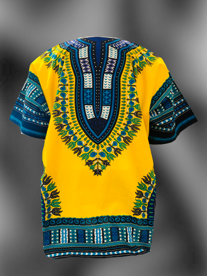 Unisex Dashiki Shirt (Yellow)