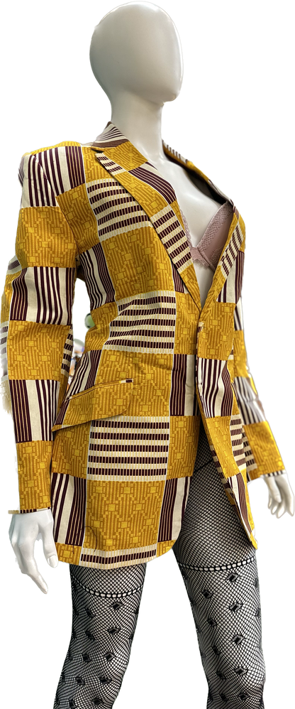 Unisex African Print Blazer Jacket 01