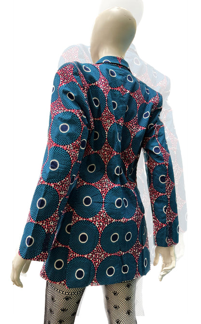 Unisex African Print Blazer Jacket 03