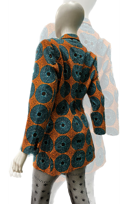 Unisex African Print Blazer Jacket 02