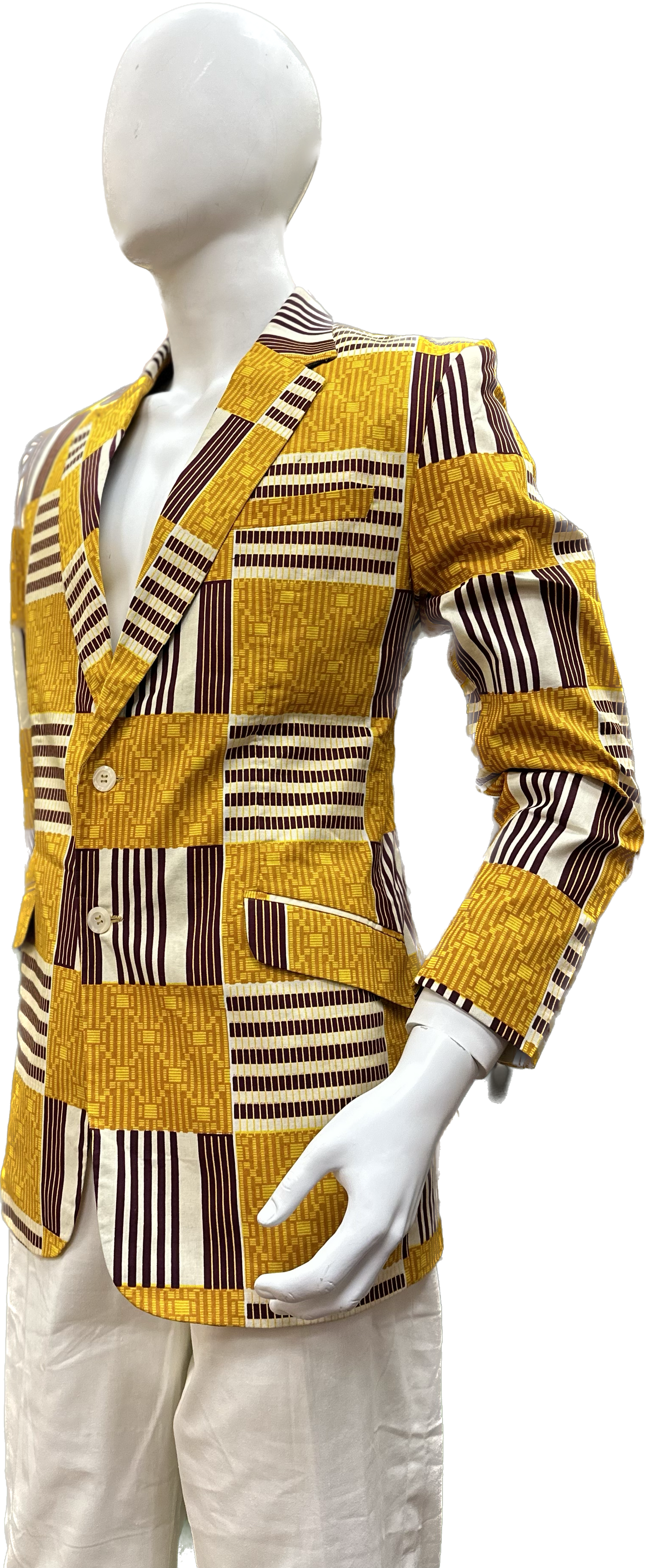 Unisex African Print Blazer Jacket 01
