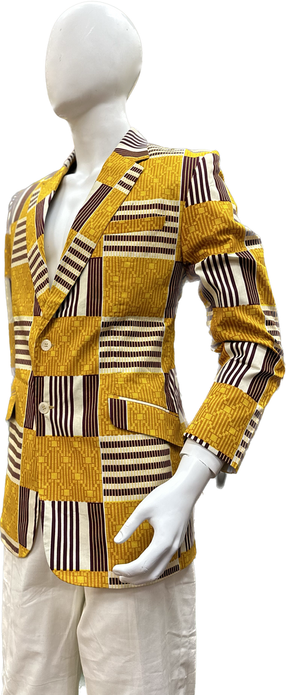 Unisex African Print Blazer Jacket 01