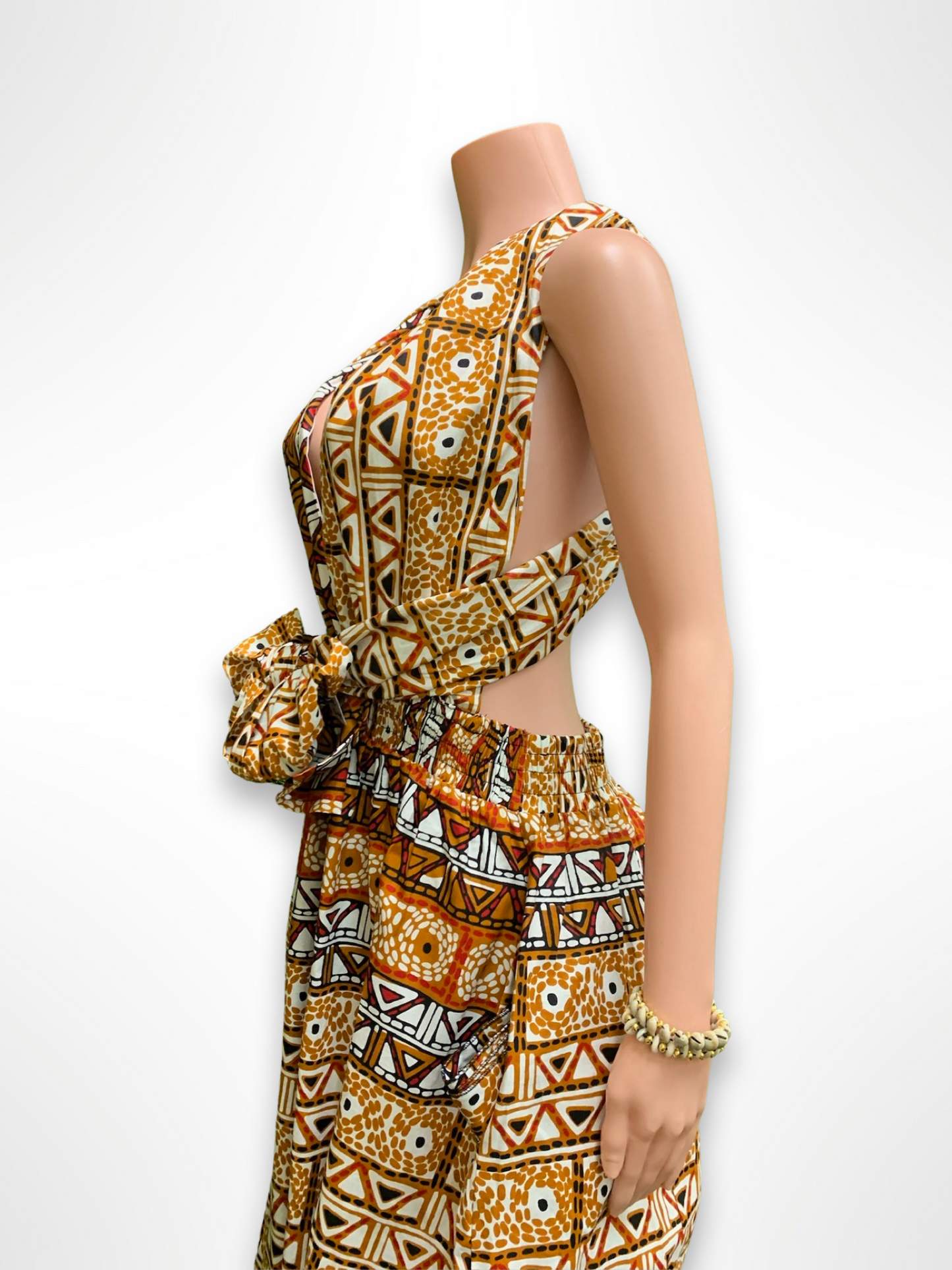 Ankara Infinity Palazzo Dress